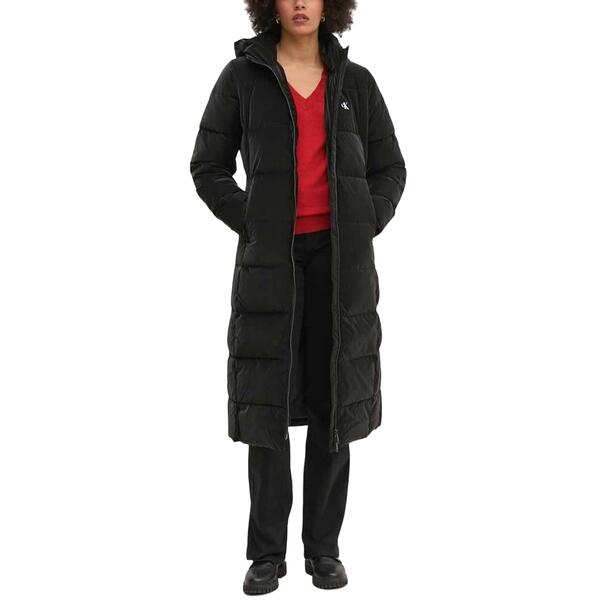 Γυναικείο Μπουφάν Calvin Klein Soft Touch Long Fitted Puffer Ck Black J20J224106-BEH