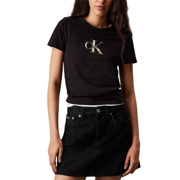 Γυναικείο T-shirt Calvin Klein Gradient Slim Black J20J224982-BEH