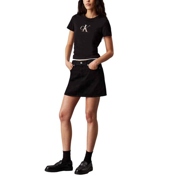 Γυναικείο T-shirt Calvin Klein Gradient Slim Black J20J224982-BEH