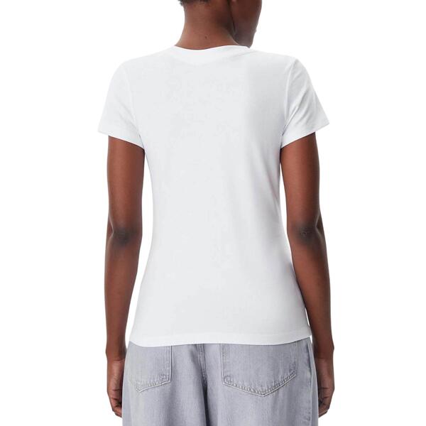 Γυναικείο T-shirt Calvin Klein Logo Elastic Brilliant White J20J225540-YAA