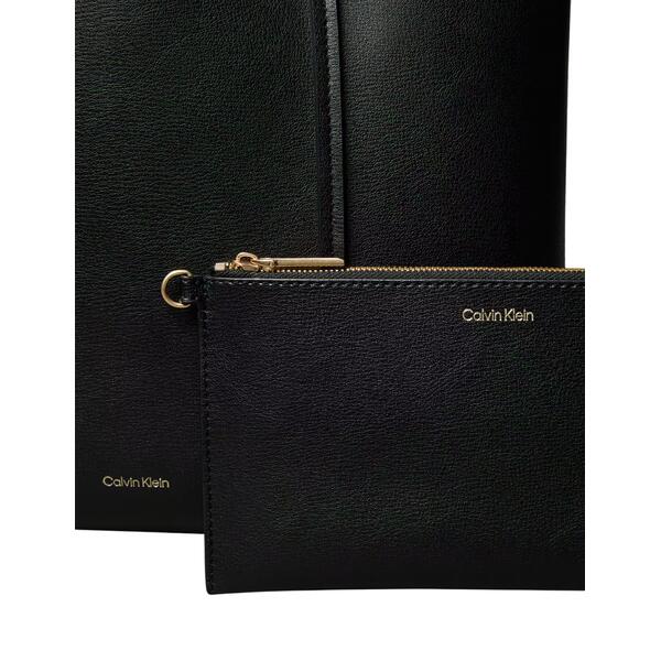 Γυναικεία Τσάντα Ώμου Calvin Klein Foil Logo Small Tote Fudge Espresso LV04F3275G-33A