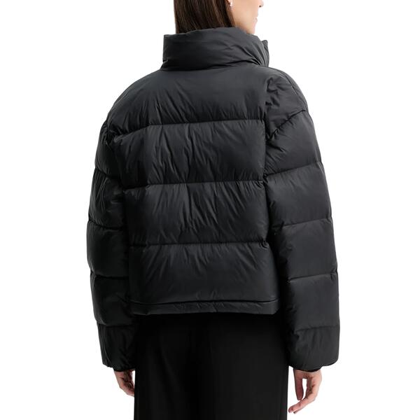 Γυναικείο Μπουφάν Calvin Klein Graphic Logo Puffer Jacket Black LV047D503G-UB1