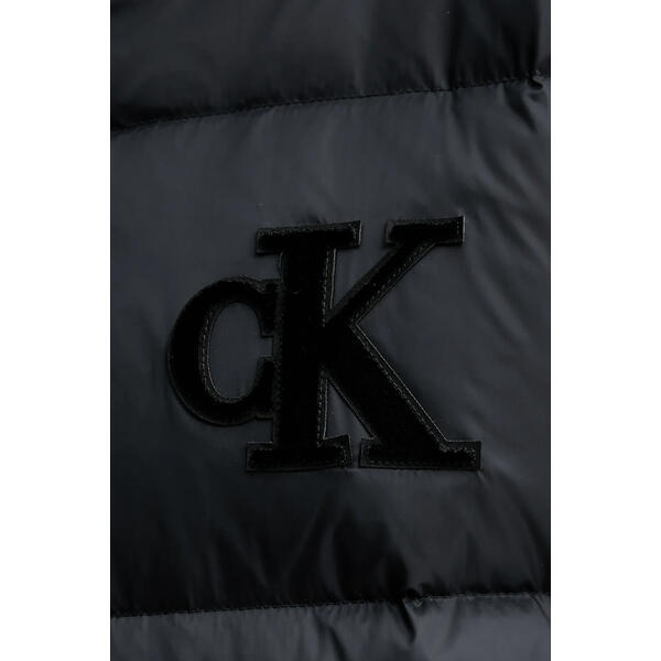Γυναικείο Μπουφάν Calvin Klein Graphic Logo Puffer Jacket Black LV047D503G-UB1