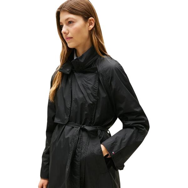 Γυναικείο Μπουφάν Τοmmy Hilfiger Ul Nylon Long Packable Windbrkr Black WW0WW46445-BDS