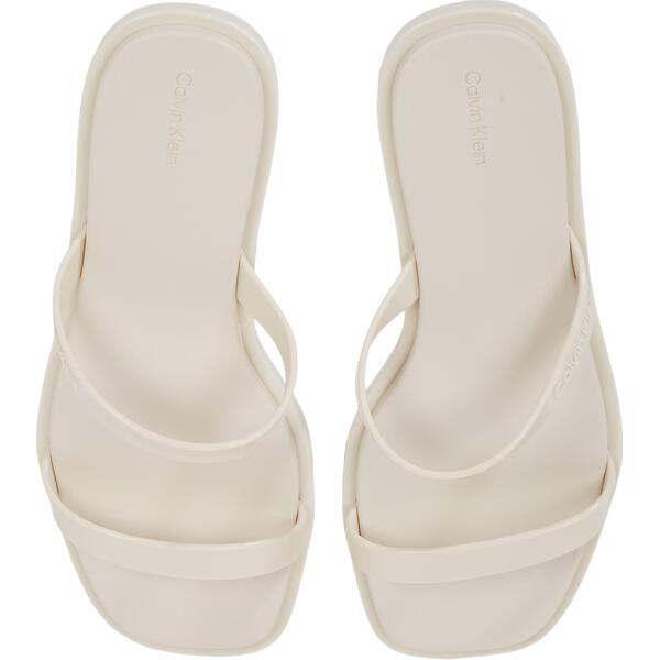 Γυναικείες Παντόφλες Calvin Klein Double Bar Slide Jelly Turtle Dove HW0HW02417-AEO