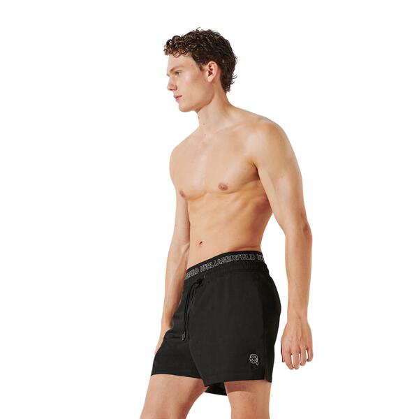 Ανδρικό Μαγιό Karl Lagerfeld Ikon Elastic Boardshorts Black A1M46058-999