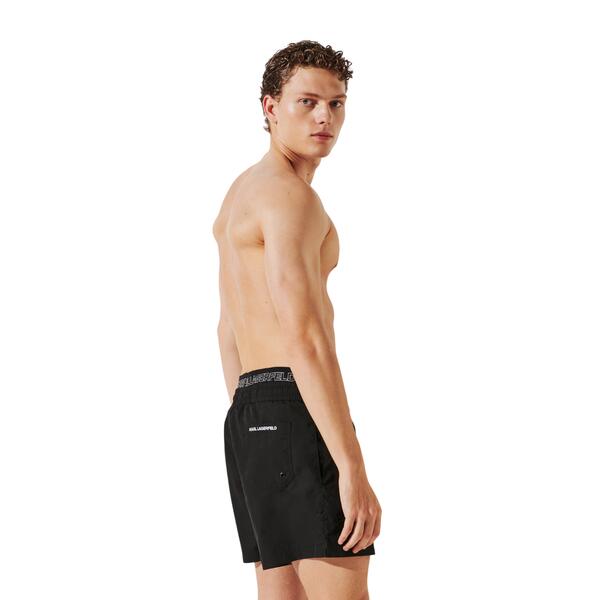 Ανδρικό Μαγιό Karl Lagerfeld Ikon Elastic Boardshorts Black A1M46058-999