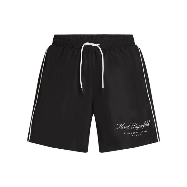 Ανδρικό Μαγιό Karl Lagerfeld Hotel Karl Med Boarshorts Black A1M46071-999