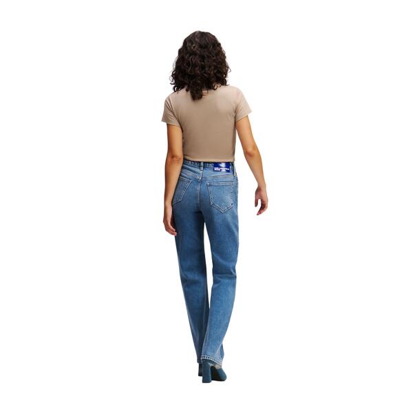 Γυναικείο Jean Karl Lagerfeld Straight Denim Washed Mid Blue A1W10028-1BM