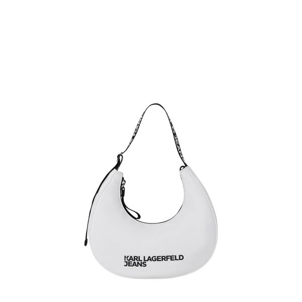 Γυναικεία Τσάντα Karl Lagerfeld Jeans Essential Nylon Moon Bag White A1W30231-100