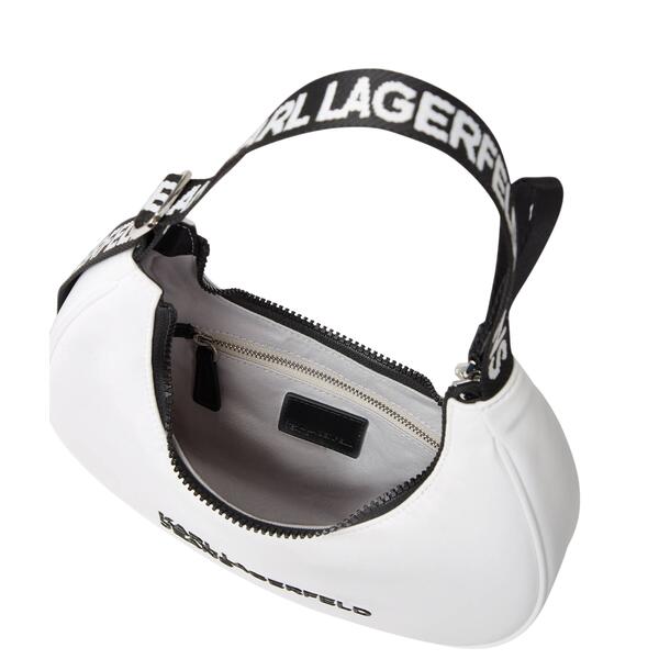 Γυναικεία Τσάντα Karl Lagerfeld Jeans Essential Nylon Moon Bag White A1W30231-100