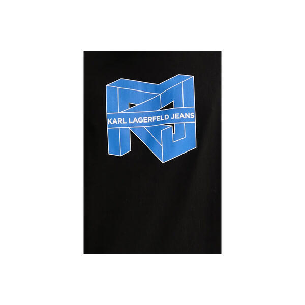 Ανδρικό T-Shirt Karl Lagerfeld Reg Ss Cube Logo Tee Black A2M17037-999