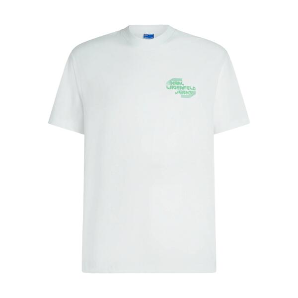 Ανδρικό T-shirt Karl Lagerfeld Reg Sport Logo Tee White A2M17040-100