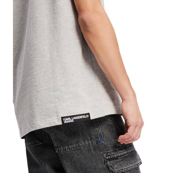 Ανδρικό T-shirt Karl Lagerfeld Klj Relaxed Box Logo Tank Light Heather Grey A2M17053-417