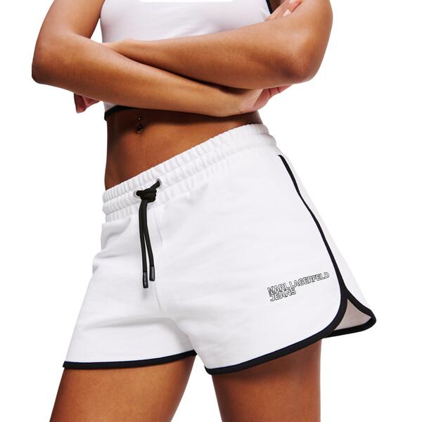 Γυναικείο Σορτς Karl Lagerfeld Klj Binding Sweat White A2W10095-100