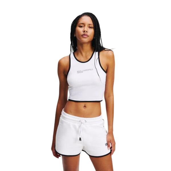 Γυναικείο T-Shirt Karl Lagerfeld Outline Logo Top White A2W17024-100