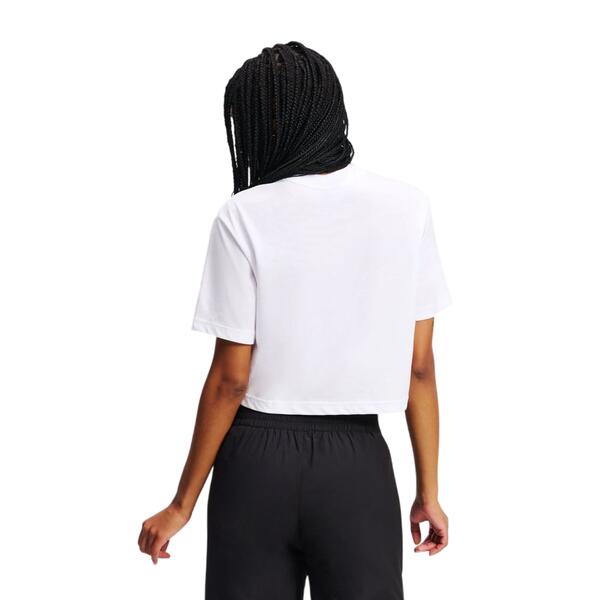 Γυναικείο T-Shirt Karl Lagerfeld Reg Cropped Monogram Tee White A2W17076-100