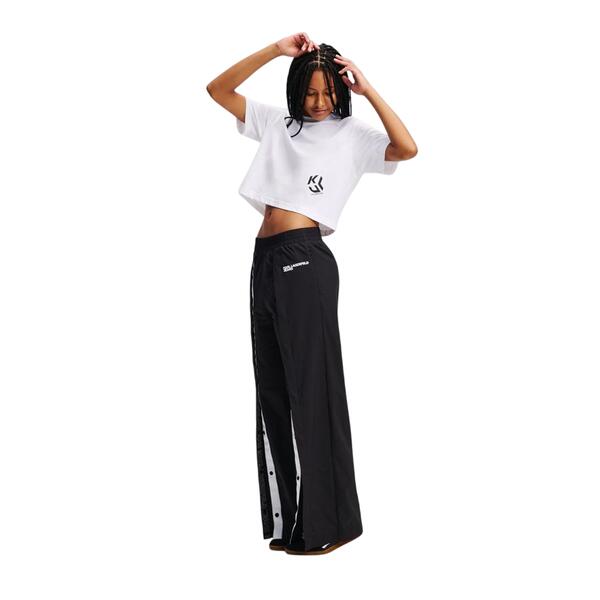 Γυναικείο T-Shirt Karl Lagerfeld Reg Cropped Monogram Tee White A2W17076-100