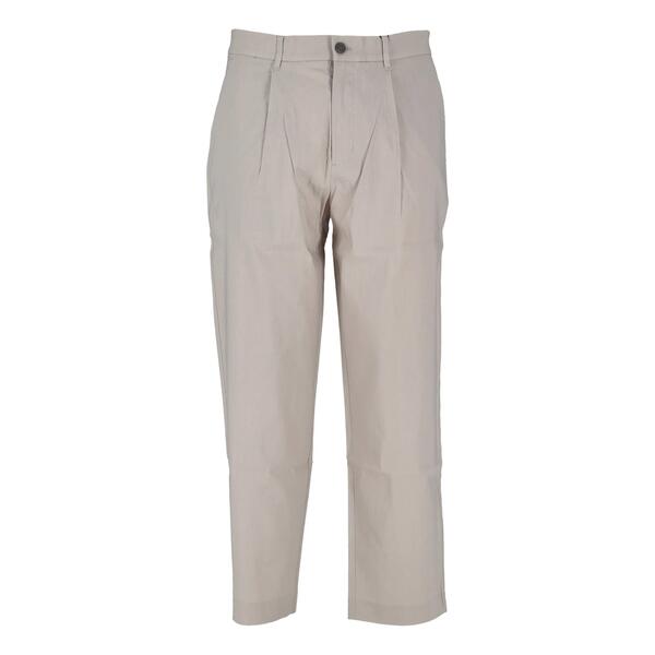 Ανδρικό Παντελόνι Calvin Klein Linen Lyocell Stretch Tapered Silver Lining K10K114098-PE0