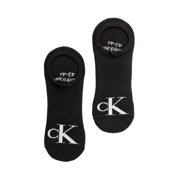 Ανδρικές Κάλτσες Calvin Klein Footie High Cut 2p Monogram Black 701228809-001