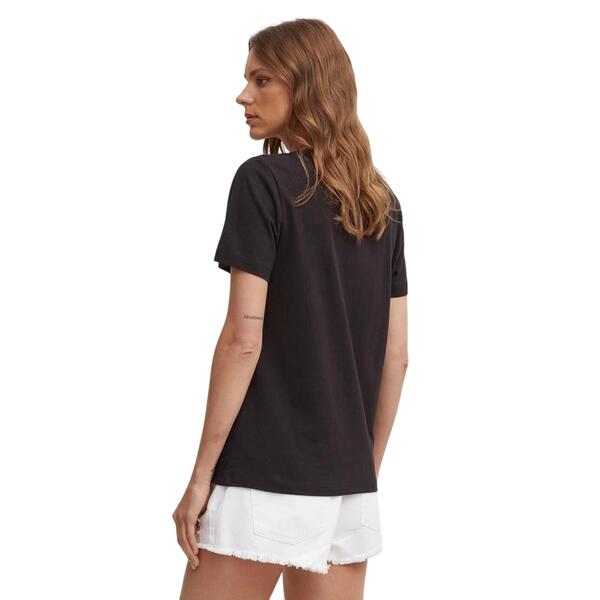 Γυναικείο T-shirt Tommy Hilfiger Nos Script Regural C Nk Ss Nos Black WW0WW43459-0GJ