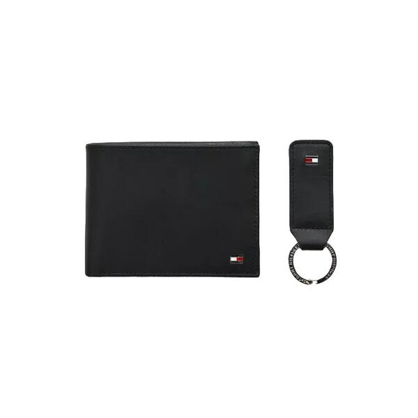 Ανδρικό Πορτοφόλι Tommy Hilfiger Gp Eton Cc And Coin Pckt Keyfob Black AM0AM07931-BDS