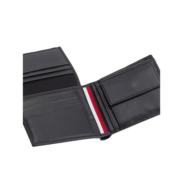 Ανδρικό Πορτοφόλι Tommy Hilfiger Premium Leather Cc Flap And Coin Black AM0AM10239-BDS