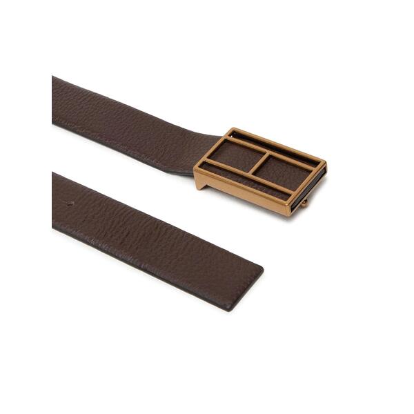 Ανδρική Ζώνη Tommy Hilfiger Flag Logo Buckle 3.5 Chocolate AM0AM10332-HJT