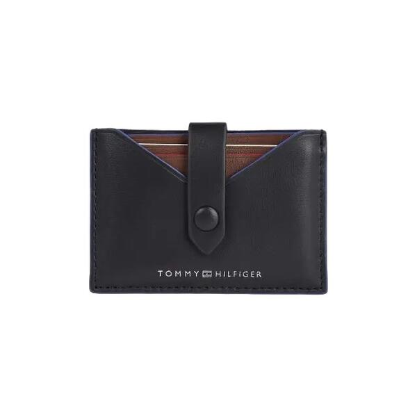 Ανδρική Καρτοθήκη Tommy Hilfiger Th Prep Retractable Cc Black AM0AM11404-BDS