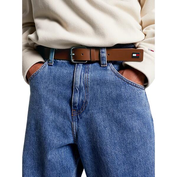 Ανδρική Ζώνη Tommy Jeans Tjm Scanton 3.5 Cognac AM0AM11673-GB8