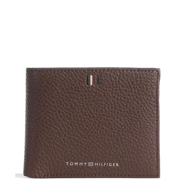 Ανδρικό Πορτοφόλι Tommy Hilfiger Th Central Cc Flap And Coin Dark Chestnut AM0AM11856-GT8