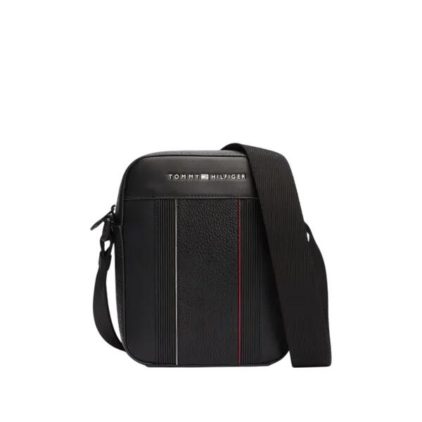 Αντρική Τσάντα Χιαστί Tommy Hilfiger Foundation Mini Reporter Black AM0AM13300-BDS