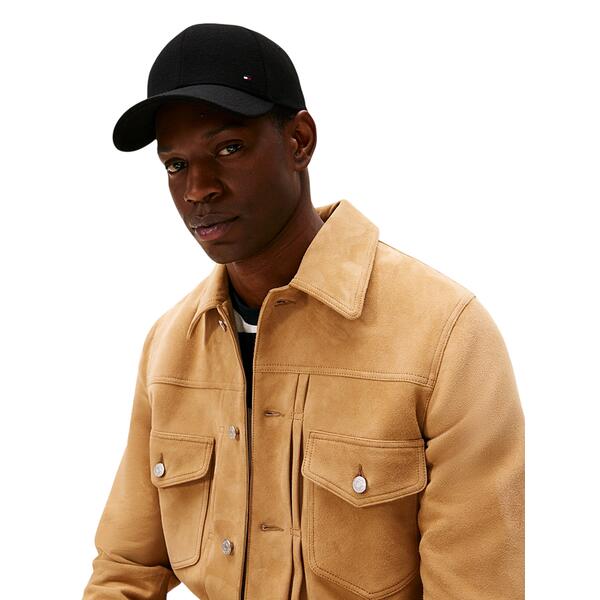 Ανδρικό Καπέλο Tommy Hilfiger Th RWB 6 Panel Melton Cap Black AM0AM13584-BDS