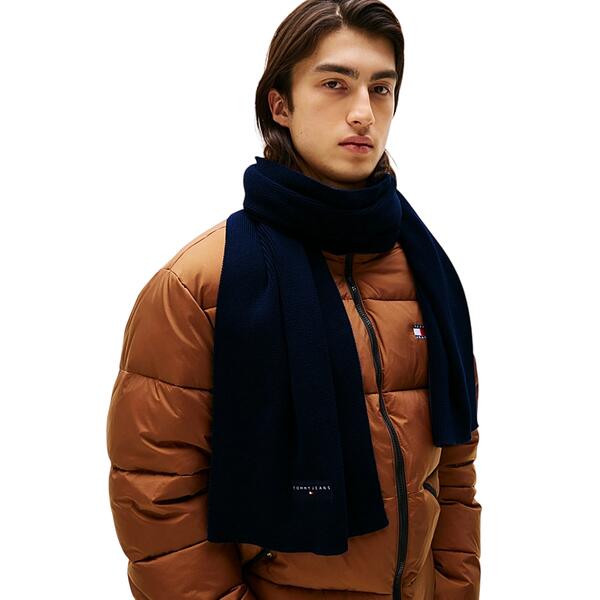 Ανδρικό Κασκόλ Tommy Jeans Tjm Linear Scarf Dark Night Navy AM0AM13685-C1G