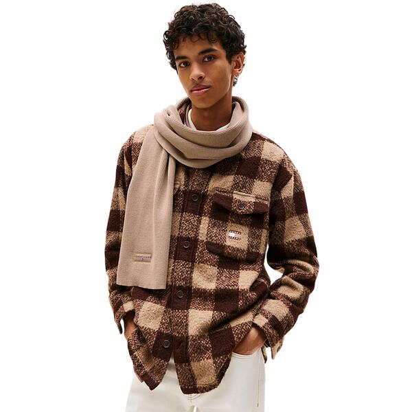 Ανδρικό Κασκόλ Tommy Jeans Tjm Linear Scarf Malted Milk AM0AM13685-GUQ