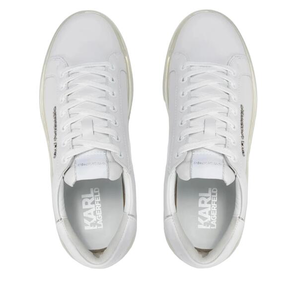 Ανδρικά Sneakers Karl Lagerfeld Lo Lace Lthr White KL52625A-11W