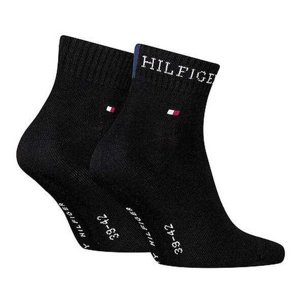 Ανδρικές Κάλτσες Tommy Hilfiger Quarter 2p Tab Black 701232466-003