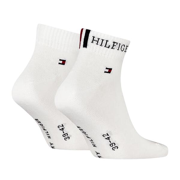 Ανδρικές Κάλτσες Tommy Hilfiger Quarter 2p Tab White 701232466-001