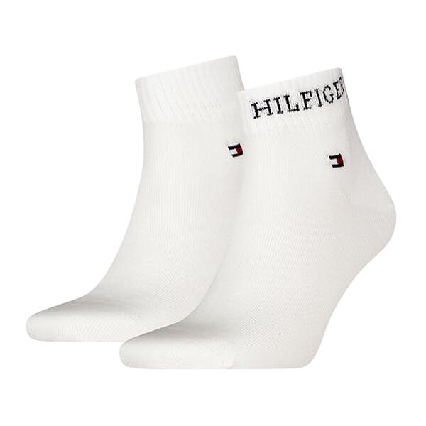 Ανδρικές Κάλτσες Tommy Hilfiger Quarter 2p Tab White 701232466-001