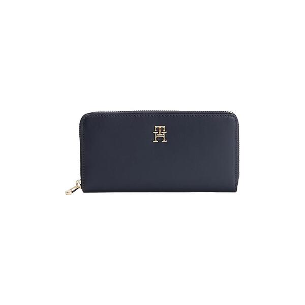 Γυναικείο Πορτοφόλι Tommy Hilfiger Iconic Tommy Large Za Space Blue AW0AW13660-DW6