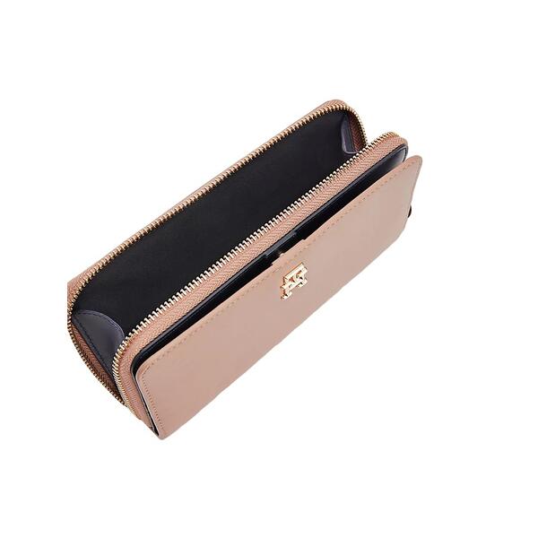 Γυναικείο Πορτοφόλι Tommy Hilfiger Th Chic Large Za Oat Milk AW0AW14231-GUT