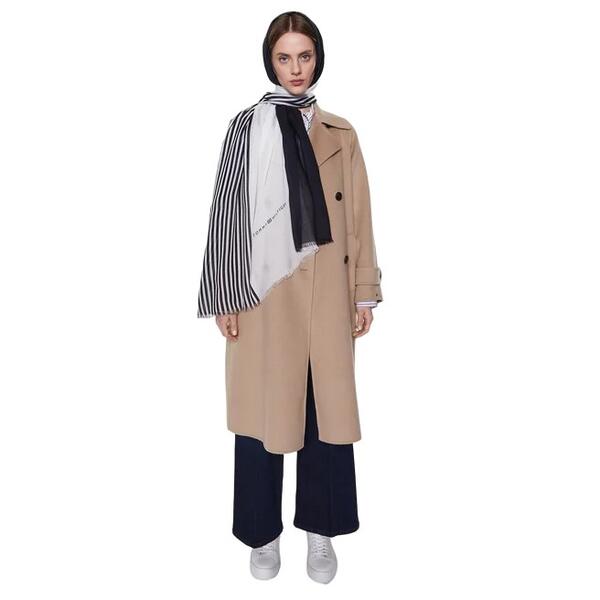 Γυναικείο Φουλάρι Tommy Hilfiger Essential Flag Space Blue White AW0AW14539-DW6