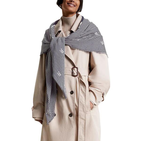 Γυναικείο Κασκόλ Tommy Hilfiger Monogram L Square Space Blue AW0AW15338-DW6