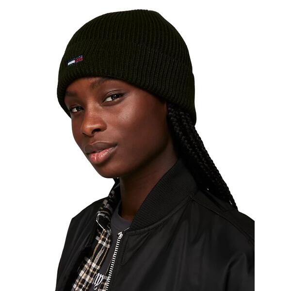 Γυναικείο Σκουφάκι Tommy Jeans Tjw Flag Beanie Black AW0AW15474-BDS