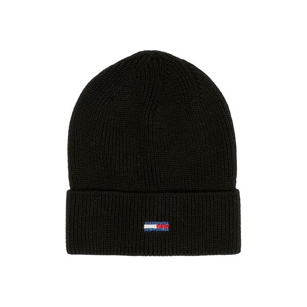 Γυναικείο Σκουφάκι Tommy Jeans Tjw Flag Beanie Black AW0AW15474-BDS