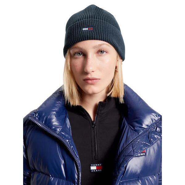Γυναικείο Σκουφάκι Tommy Jeans Tjw Flag Beanie Twilight Navy AW0AW15474-C87