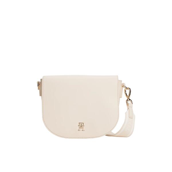 Γυναικεία Τσάντα Χιαστί Tommy Hilfiger Logotape Saddle Sugarcane AW0AW17184-AA8