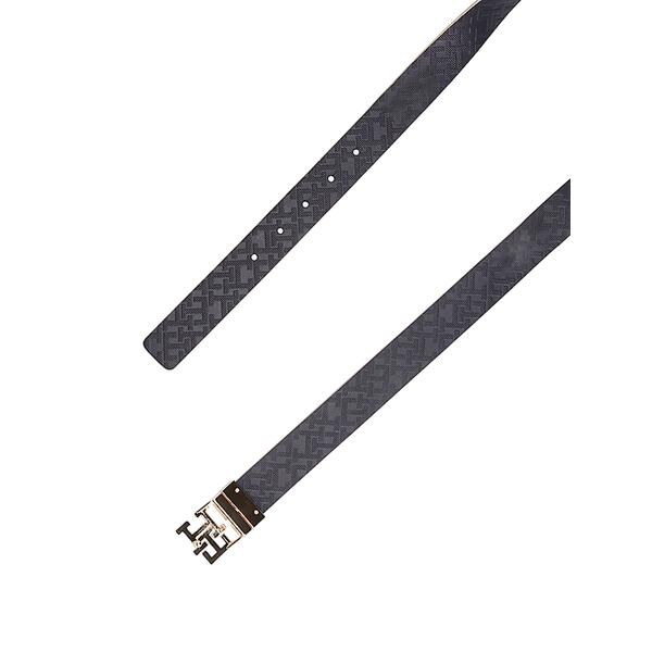 Γυναικεία Ζώνη Tommy Hilfiger Logo Rev 3 0 Sandalwood Space Blue Mono AW0AW17247-0I1