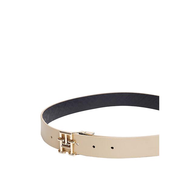 Γυναικεία Ζώνη Tommy Hilfiger Logo Rev 3 0 Sandalwood Space Blue Mono AW0AW17247-0I1