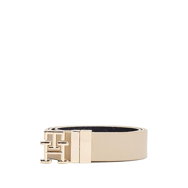 Γυναικεία Ζώνη Tommy Hilfiger Logo Rev 3 0 Sandalwood Space Blue Mono AW0AW17247-0I1